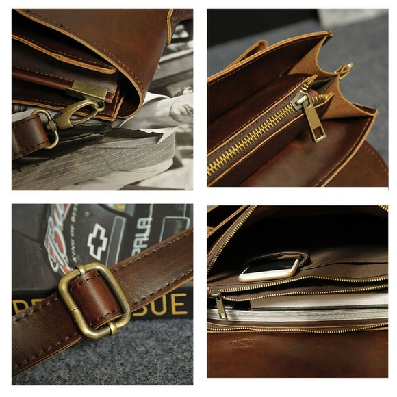 Men's Leather Bag - Picture 15 of 16